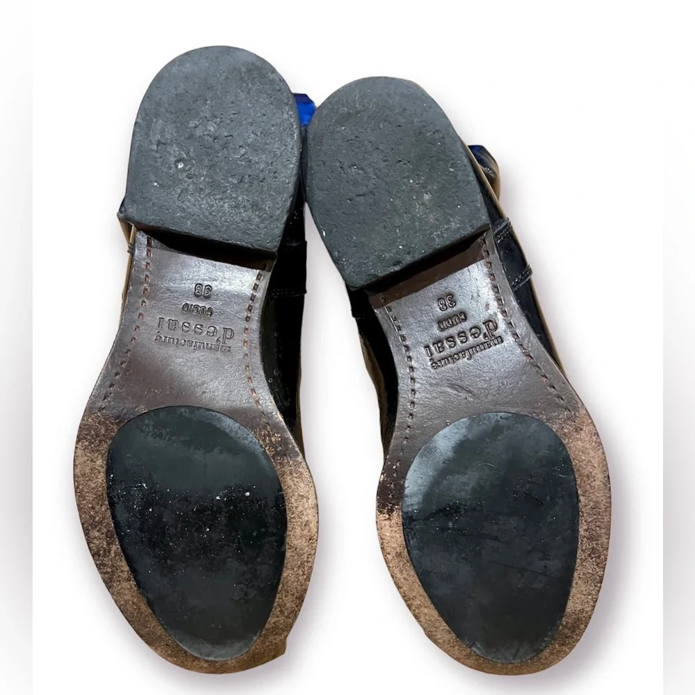 D'ESSAI Black Patent Leather Knee High Boots Size 8. - Picture 5 of 6